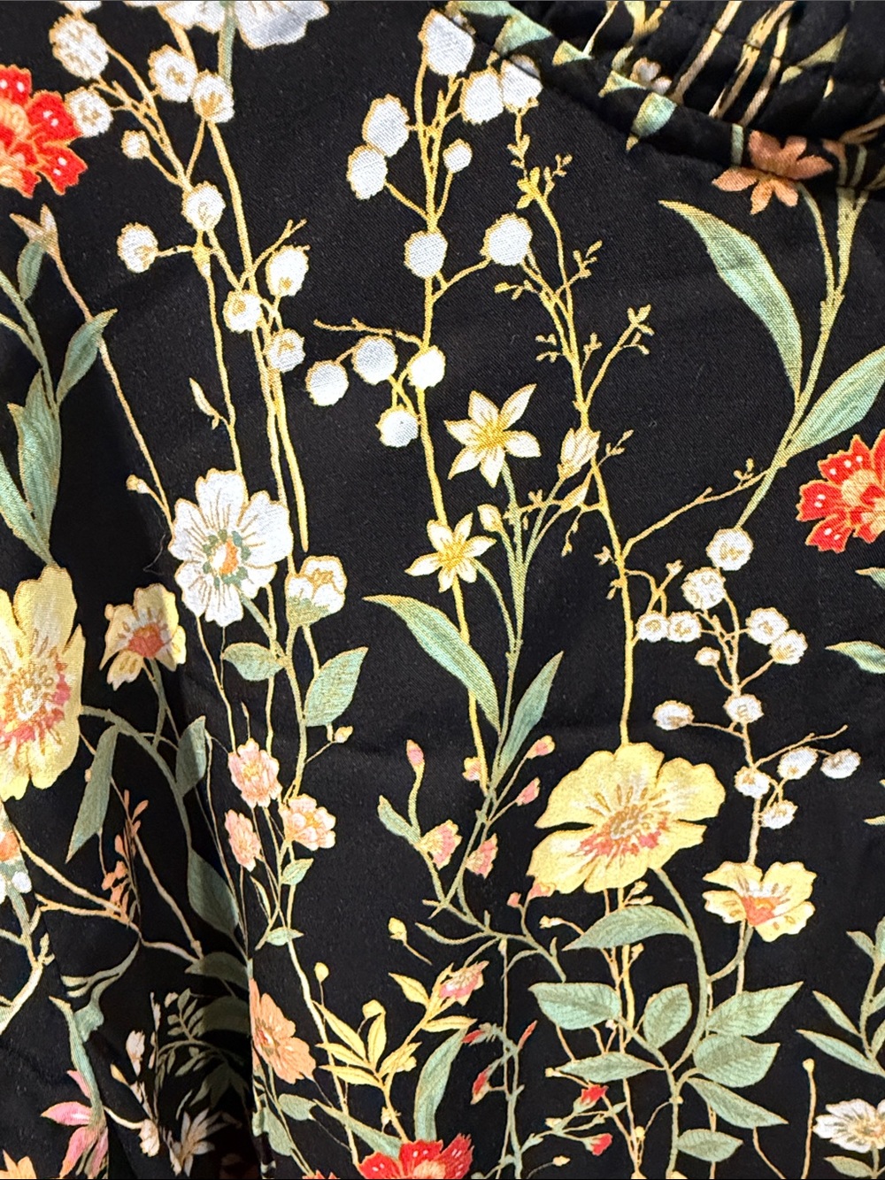 LOFT Floral Button Dress - Picture 4 of 7